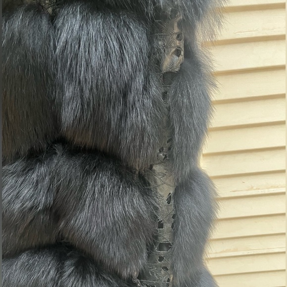 Alberto Makali - Genuine Fur Vest / Waistcoat - Black - Small - NWOT - REAL FUR - Picture 13 of 16